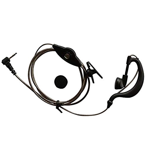P Prettyia Profesional Auriculares con Micrófono 2.5mm Jack para Walkie Talkie de Motorola Cobra