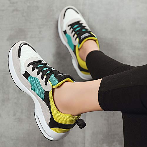 Padgene Zapatillas Mujer Antideslizante de Running Casual Transpirable Moda Ligero Zapatos Deportivos para Correr, Fitness, Gimnasio, Calzados para Correr en Asfalto para Mujer