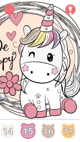 Paint4k - Juegos para pintar para niños y niñas gratis sin wifi & Dibujos para colorear de unicornio