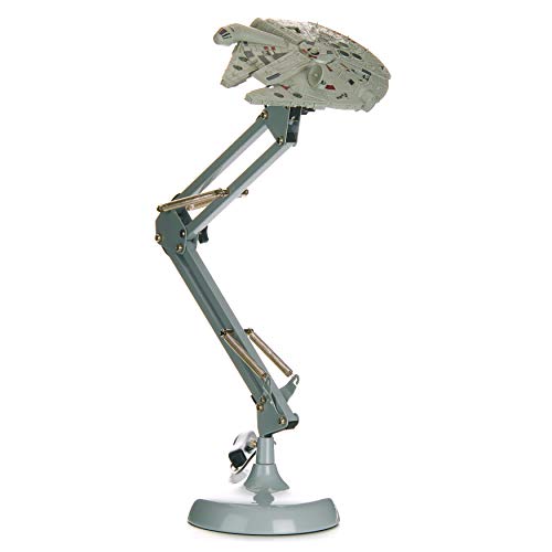 Paladone Millennium Falcon Posable Desk Lamp Lámpara de Escritorio Halcon milenario, Star Wars, Gris, único