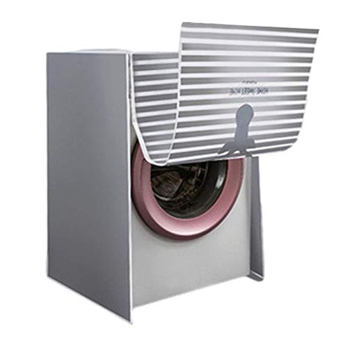 Palatable Funda para lavadora de carga frontal, impermeable, se adapta a la mayoría de lavadoras y secadoras de carga frontal