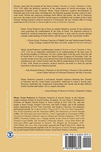 Palestine to Israel: Mandate to State, 1945-1948 (Volume I): Rebellion Launched, 1945-1946 (Touro College Press Books)
