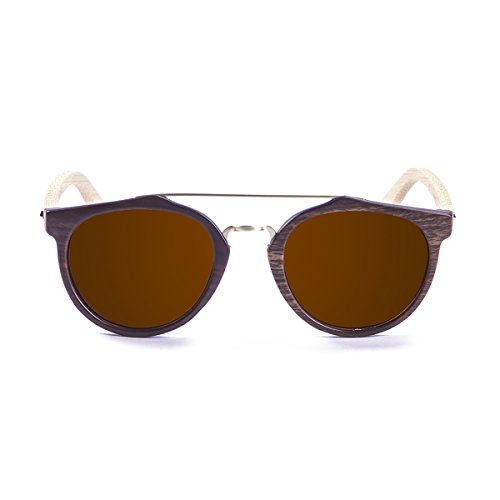 Paloalto Sunglasses Richmond Gafas de Sol Unisex, Brown Dark/Bamboo Natural
