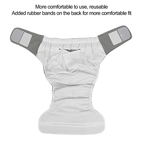 Pañal de Tela para Adultos,Ajustable Cuidado del Pañ Pañales para Ancianos Buena Absorción Incontinencia Ropa Interior Transpirabilidad Protección Pañales Pantalones de Tela Impermeables Reutilizable