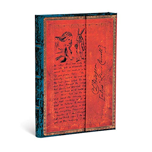 Paperblanks Cuadernos de Tapa Dura Lewis Carroll, Alicia en el País de las Maravillas | Liso. | Midi (130 × 180 mm) (Embellished Manuscripts Collec) (Embellished Manuscripts Collection)