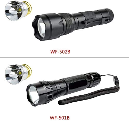 Paquete de 2 bombillas LED de repuesto XPL V6 de 1500 lúmenes, módulo de diseño P60 de modo único, bombilla LED para Surefire Hugsby C2 G2 Z2 6P 9P G3 S3 D2, WF501B WF502B
