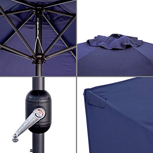 Parasol sombrilla Azul de Aluminio clásico de 270 cm - LOLAhome