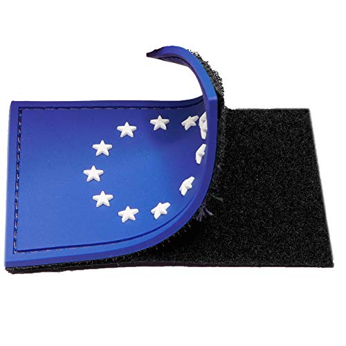 Parche Bandera Unión Europea para mochilas militares tácticas y parches para ropa, bandera UE - Parches militares con Bandera de Europa- 75 x 50 mm