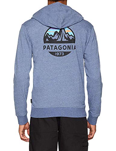 Patagonia M's Fitz Roy Scope LW Full-Zip Sudadera, Hombre, Dolomite Blue, XXL