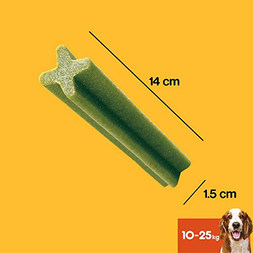Pedigree Dentastix Fresh Snack Dental para la Higiene Oral y Contra el Mal Aliento de Perros Medianos (4 paquetes de 28ud)