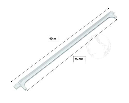 Perfil trasero (ORIGINAL Beko) para estante de cristal frigorífico de 45,2 cm, código del recambio: 4614760200