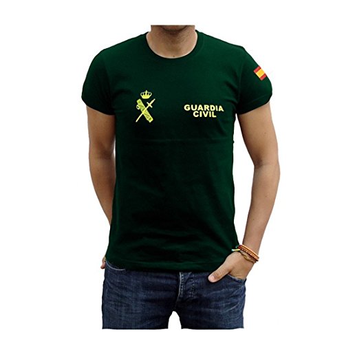 Piel Cabrera Camiseta Guardia Civil (Talla L, Verde)