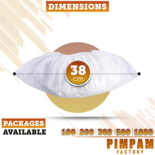 PimPam Factory - Pack de 100 Cubrezapatos Desechables | Transpirables y Ajustables | Fabricado en España | Fundas Protectoras | Hipoalergénico | 100% Reciclable | Sin Olor