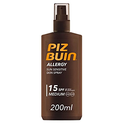 Piz Buin, Protector Solar Allergy Spray SPF 15, 200 ml