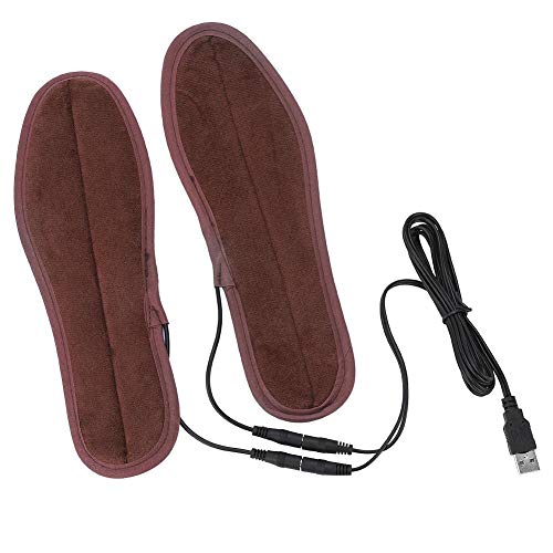 Plantillas de Zapatos de Calefacción Eléctrica, USB de energía Eléctrica con Calefacción Pies Cómodos Calentador de Zapatos Que Mantienen el Calor Almohadillas Unisex para Zapatos (43-44)