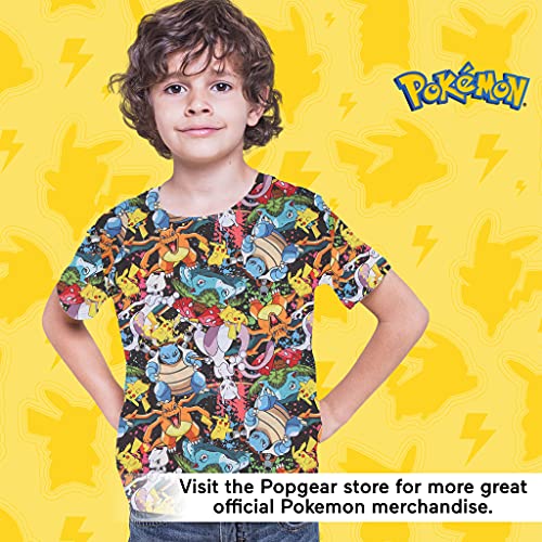 Pokemon All Over Print Boys Sublimated Camiseta Multicolor 7 años