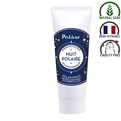 Polåar - Mascarilla de noche polar revitalizante con algas boreales - 50 ml - Tratamiento hidratante facial - Antienvejecimiento, alisado, regenerador, desintoxicante - Todas pieles - Activo natural