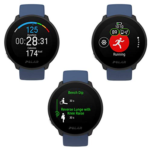 Polar Unite - Reloj Inteligente, Multisport Fitness Smartwatch Resistente al Agua con GPS vía móvil + Polar Ignite Correa Unisex Adulto