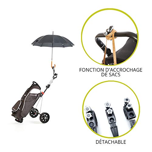 Porta Paraguas Universal y desmontable de Jicaclick |Para carro de bebé, silla de ruedas, carritos de golf, bicicletas, sillas de playa, carros compra o trípode cámara fotos TAMAÑO ESTANDAR