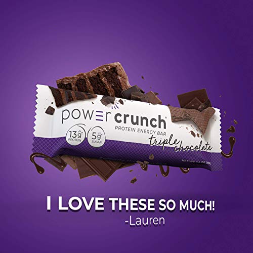 Power Crunch Triple Chocolate, 1.4-Ounce Bar , 12 count