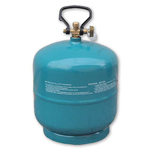 Preis-Zone Bradas 9037 - Botella de gas vacía para camping (propano y butano, 3 kg/7,2 L)