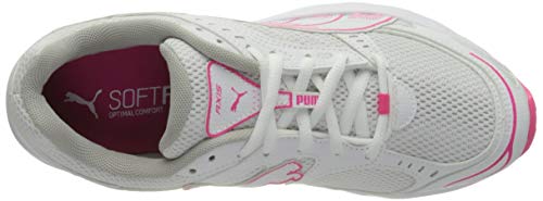 PUMA Axis, Zapatillas Unisex Adulto, Blanco White/Glowing Pink/Gray Violet, 38.5 EU