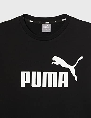 PUMA ESS Big Logo Crew TR Sudadera, Hombre, Black, XL