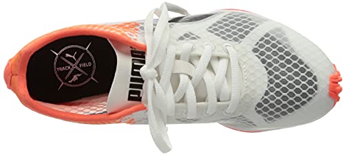 PUMA evoSPEED Haraka 6 Unisex, Zapatillas de atletismo, para Unisex adulto, Blanco (Puma White-Lava Blast-Puma Black), 37.5 EU