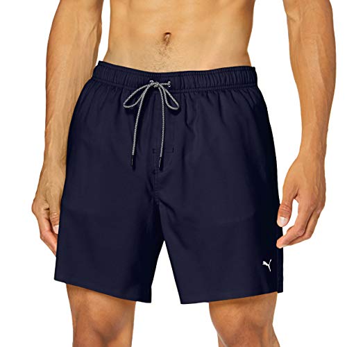 PUMA Mid-Length Men's Swimming Shorts-Visible Drawcord Pantalones Cortos, Marina, XL para Hombre