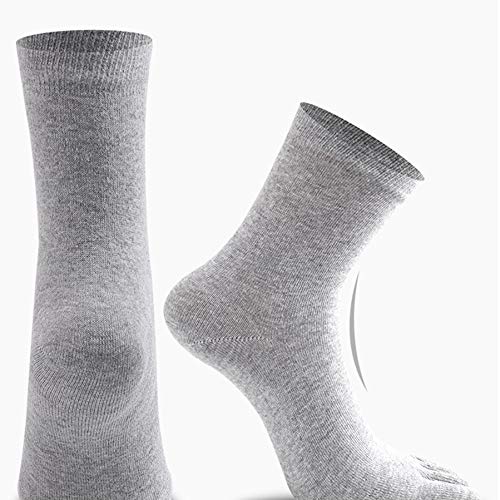 PUTUO Calcetines Dedos Hombres Calcetines de Deportes de Algodón, Hombres Cinco Calcetines del dedo del pie, 39-44, 5 pares