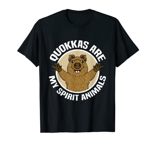 Quokkas Are My Spirit Animales Mochileros Australia Quokka Camiseta