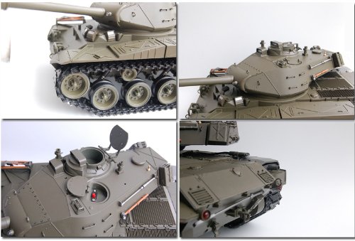 RC tanque M41 A3 "WALKER BULLDOG" Heng Long humo y sonido+Metal gear con 2,4 GHz Mando a distancia