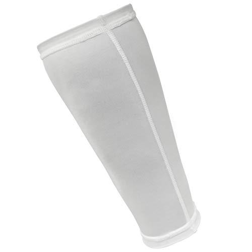 Reebok Mangas de compresión para pantorrillas, Adultos Unisex, Blanco, S-25-30 cm