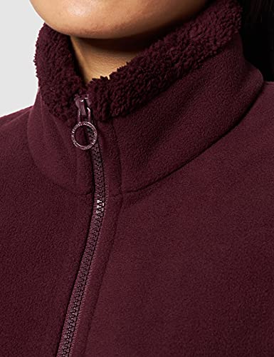 Regatta Brandall Micropolaire Zippée Femme Sweater, Womens, Dark Burgundy(Dark Burgundy), FR : XXS (Taille Fabricant : 8)