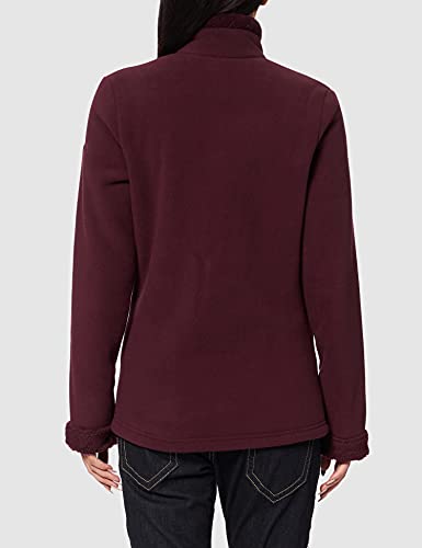 Regatta Brandall Micropolaire Zippée Femme Sweater, Womens, Dark Burgundy(Dark Burgundy), FR : XXS (Taille Fabricant : 8)