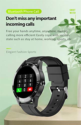 Reloj Inteligente, Smartwatch Impermeable IP68 para Hombre Mujer, Pulsera de Actividad Inteligente con 2 Correas Monitor de Sueño Contador de Caloría Pulsómetros Podómetro para Android iOS (Negro)