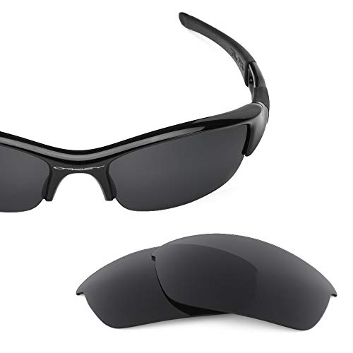 Revant Lentes de Repuesto Compatibles con Gafas de Sol Oakley Flak Jacket, Polarizados, Negro Furtivo