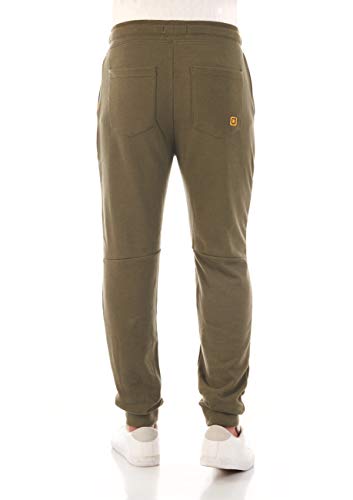 riverso Pantalones de chándal RIVTim para Hombre, Pantalones de Deporte, Pantalones de Ocio, algodón - Ivy Green (12400) M