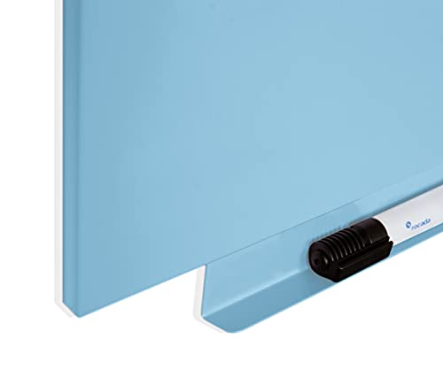 Rocada | Pizarra Azul de Rotulador | Pizarra Azul Magnética Sin Marco | Pizarra Imantada de Pared | Sistema de Sujeción Patentado con Imán | Pizarra Azul 75 x 115 cm