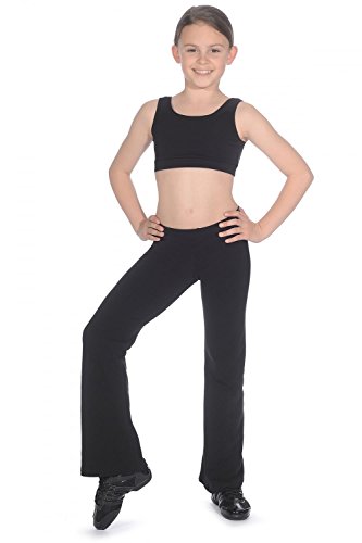 Roch Valley Ctjazz - Pantalones de Jazz para Mujer (algodón/Licra), Mujer, CTJAZZB3A, Negro, Años 11-13