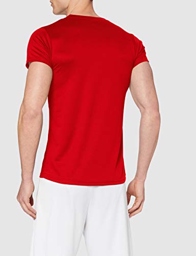 Rogelli Laufshirt Kurzarm Promo, Camiseta para hombre, Rojo, XXL, 800.224