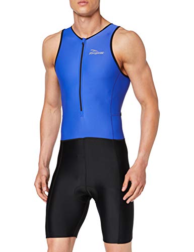 Rogelli - Traje de triatlón para Adulto, Color Azul, Primavera/Verano, Hombre, Color Negro - Negro y Azul, tamaño L
