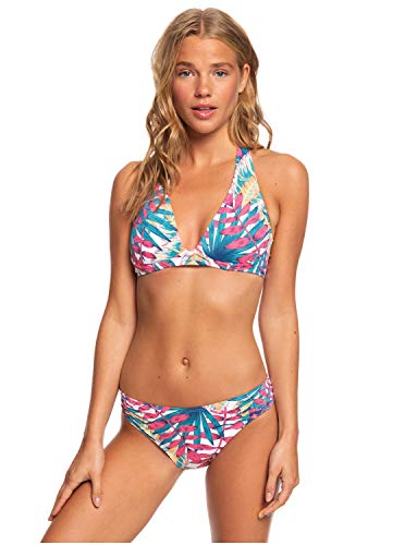 Roxy Into The Sun - Conjunto De Bikini Deportivo para Mujer Conjunto De Bikini Deportivo, Mujer, Anthracite Tropicoco S, S