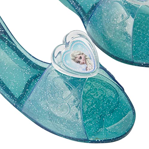 Rubie's 36170 Elsa Frozen - Zapatos con purpurina para niñas, Azul, Talla única