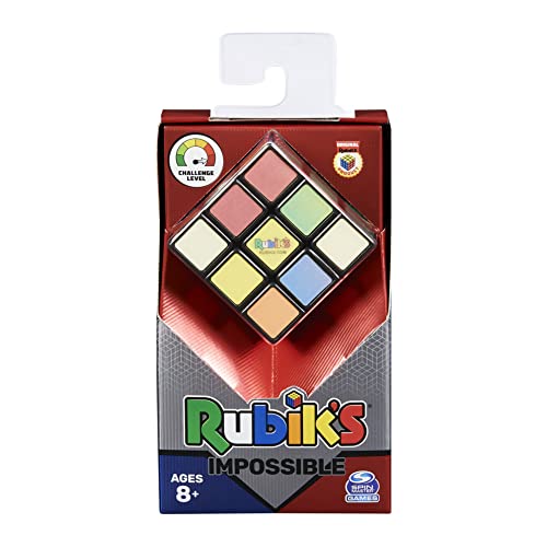 RUBIK'S - CUBO DE RUBIK 3X3 IMPOSIBLE - Juego de Rompecabezas - Cubo de Rubik 3x3 de Dificultad Avanzada - 1 Cubo Mágico que Cambia de Color para Desafiar la Mente -6063974- Juguetes Niños 8 años +