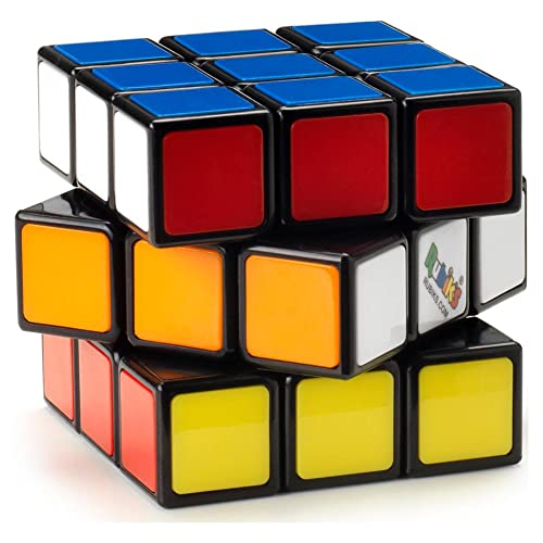 RUBIK'S - CUBO DE RUBIK 3X3 - Juego de Rompecabezas - Cubo Rubik Original de 3x3 - 1 Cubo Mágico para Desafiar la Mente - 6063968 - Juguetes Niños 8 años +