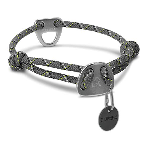 Ruffwear Collar de Cuerda para Perros, tamaño Mediano, Gris Granito, Nudo-a-Collar