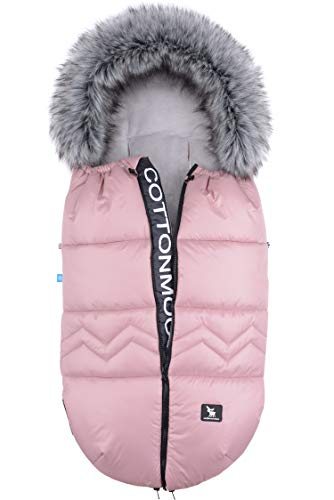 Saco de invierno dormir térmico para carrito silla de bebé universal abrigo polar Cottonmoose Moose North (NORTH MOOSE 873 PINK)