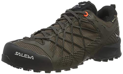 Salewa MS Wildfire Gore-TEX Zapatos de Senderismo, Black Olive/Wallnut, 44.5 EU