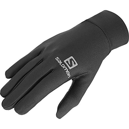 Salomon Agile Warm Glove Guantes de carrera de montaña/senderismo Hombre, Negro (Black), S